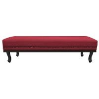 Kit Cabeceira E Calçadeira Queen P02 160cm Vermelho - 5