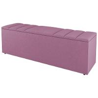 Calçadeira Baú Solteiro Grace 90Cm Suede Rosa - Desk Design - 1