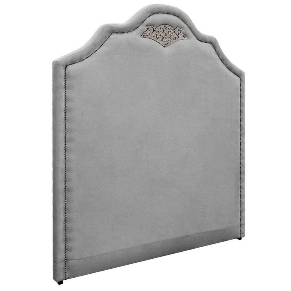 Kit Cabeceira E Calçadeira Casal P02 140cm Cinza - 2