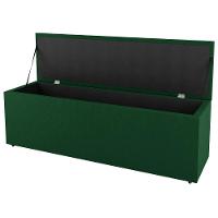 Calçadeira Baú Casal Cora 140Cm Suede Verde - Desk Design - 7