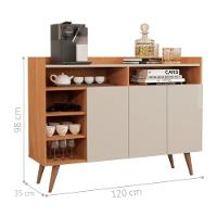 Aparador Bancada Acrab Nature Off White - 5