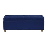 Recamier Bau Madri 1,60m Suede Azul Marinho - Inova Decor
