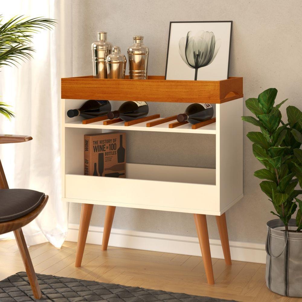 Aparador Bar Stein Off Caramelo Com Espaço Para Garrafas - 2