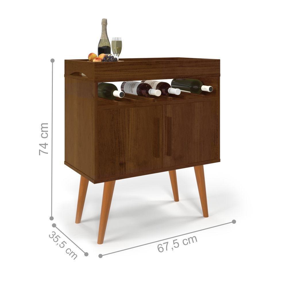 Aparador Bar Stein Canela Com 2 Portas - 4