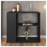 Aparador Buffet Decorativo 1 Prateleira Opala Preto Caemmun - 5