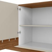 Balcão Buffet 160cm 4 Portas Pés Retrô Luzzo off White - 6