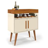 Aparador Bar Stein Off White Caramelo Com 2 Portas - 3