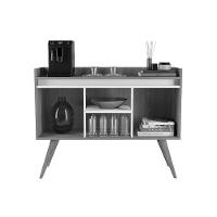 Aparador Gold 3 Portas Com Pés De Madeira Perola/mel - 3