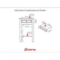 Aparador Com 1 Gaveta De Madeira Maciça Mpo Móveis - 4