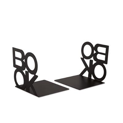 Aparador de Livros Book Preto em Metal 13cm