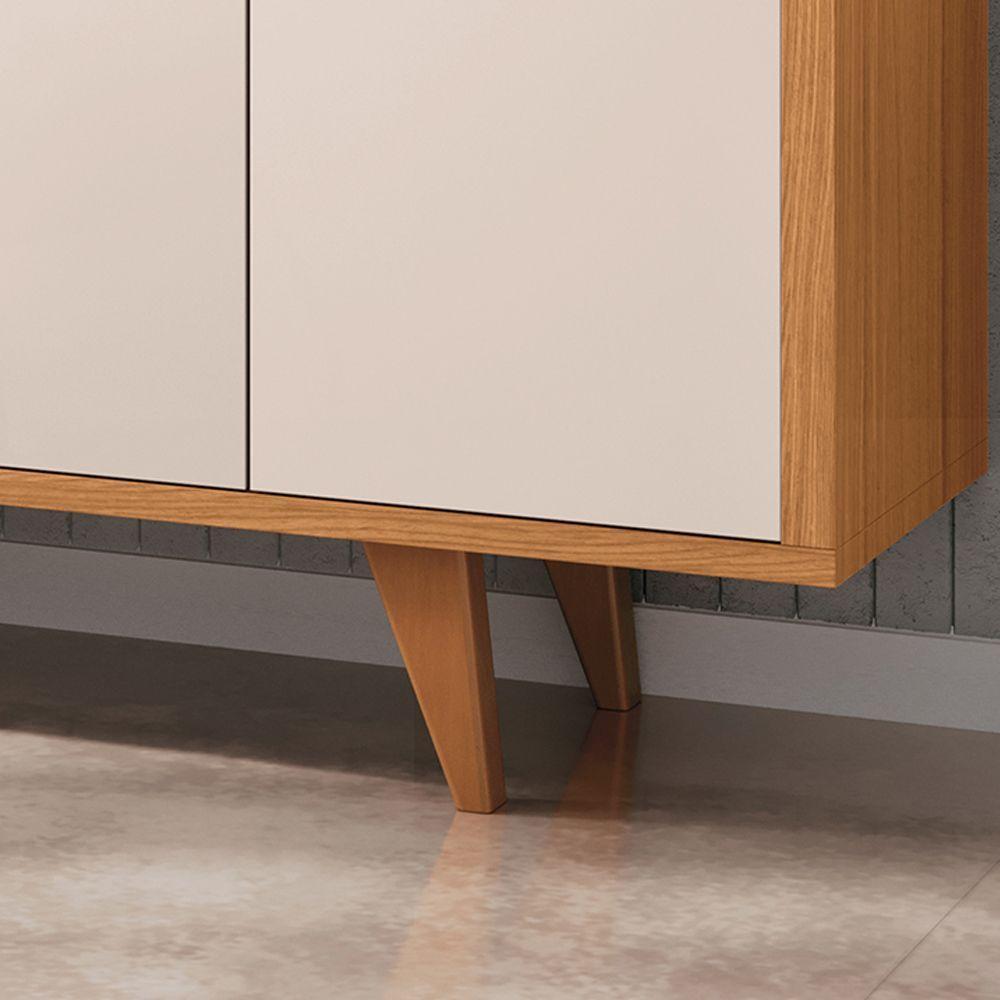 Buffet Balcão Decorativo Albani Sala De Jantar Off White/cinamomo G26 - Gran Belo - 4