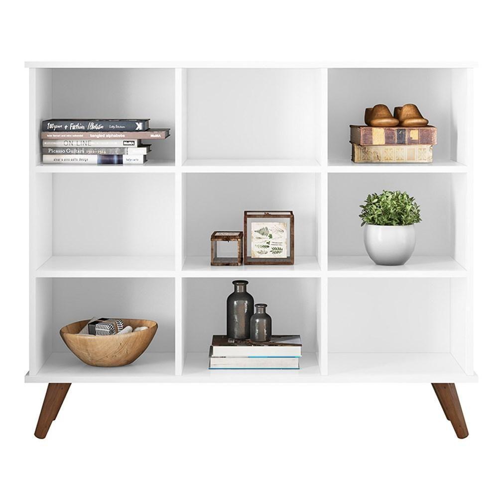 Nicho Organizador Multifuncional Pés Retrô Cube Q01 Branco - 1