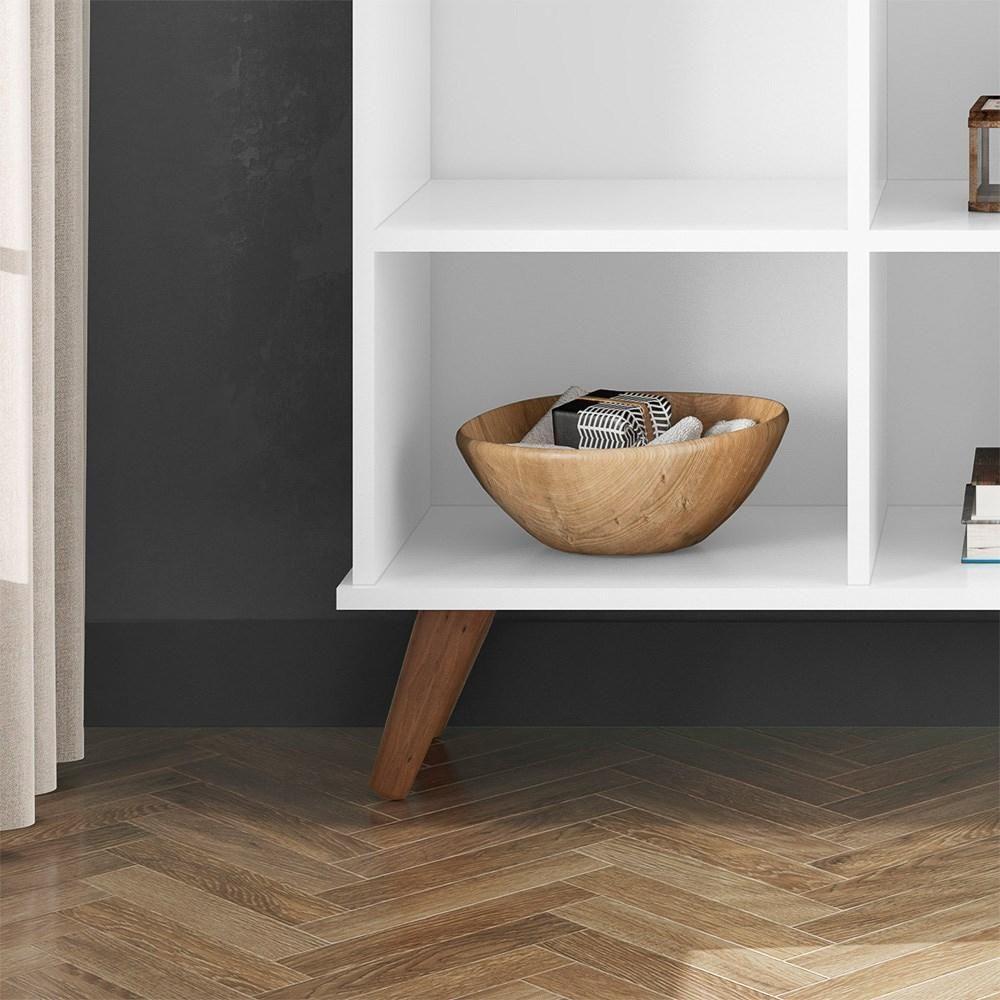 Nicho Organizador Multifuncional Pés Retrô Cube Q01 Branco - 3