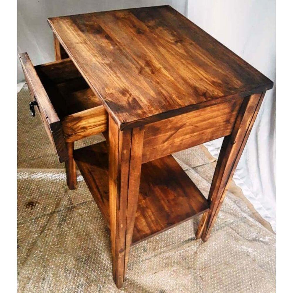 Aparador com 1 Gaveta Prateleira Pé Curvo de Madeira Arpus - 6