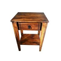 Aparador com 1 Gaveta Prateleira Pé Curvo de Madeira Arpus - 1