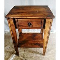 Aparador com 1 Gaveta Prateleira Pé Curvo de Madeira Arpus - 9