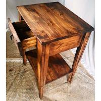 Aparador com 1 Gaveta Prateleira Pé Curvo de Madeira Arpus - 11