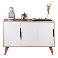 Buffet Aparador Com 3 Portas Murano Carvalho E Branco - 2