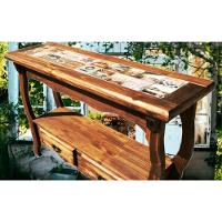 Aparador com Gaveteiro E Detalhes em Azulejo de Madeira Maciça Móveis Rusticos Adelin