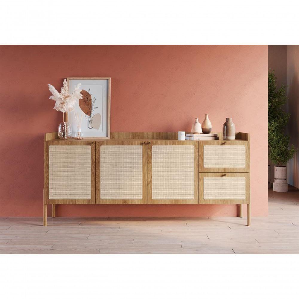 Buffet 3 Portas 2 Gavetas Palhinha 27935 Linha Oslo Hanover - 6