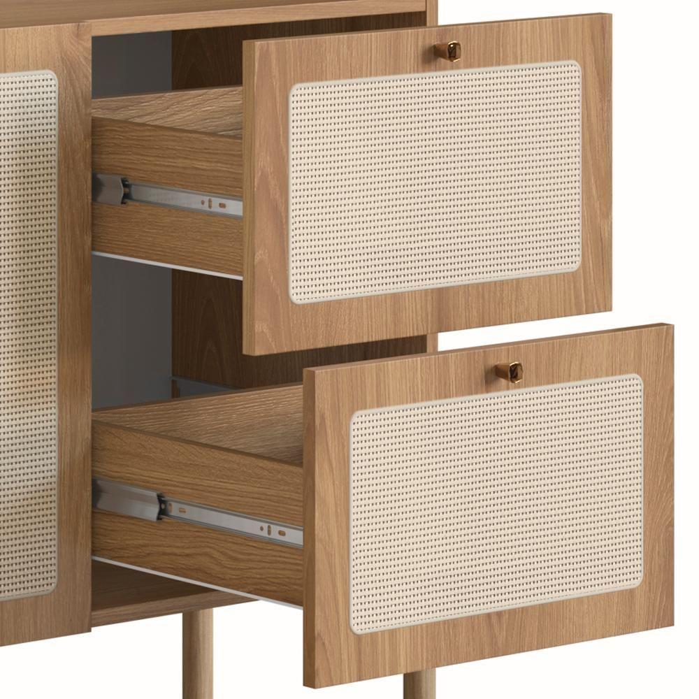 Buffet 3 Portas 2 Gavetas Palhinha 27935 Linha Oslo Hanover - 7