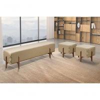 Recamier Eros Luxo Madeira Maciça Castellar Móbile Linho Bege Linho Bege - 4