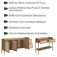 Conjunto Aparador E Buffet Palhinha Hanover Artesano - 7