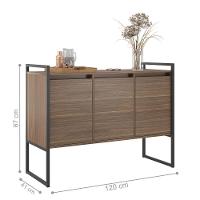 Buffet 3 Portas Rouxe Affara Conjunto 2 Unidades