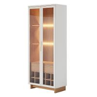 Kit Buffet Áustria Com Cristaleira Malibu Freijó Off White - 9