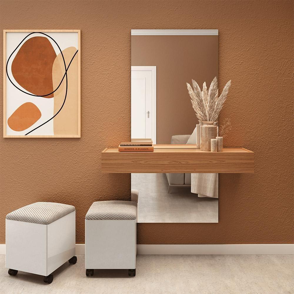 Aparador Suspenso Bari 155x110 D03 Freijó Off White - 4