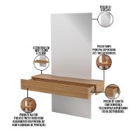 Aparador Suspenso Bari 155x110 D03 Freijó Off White - 3