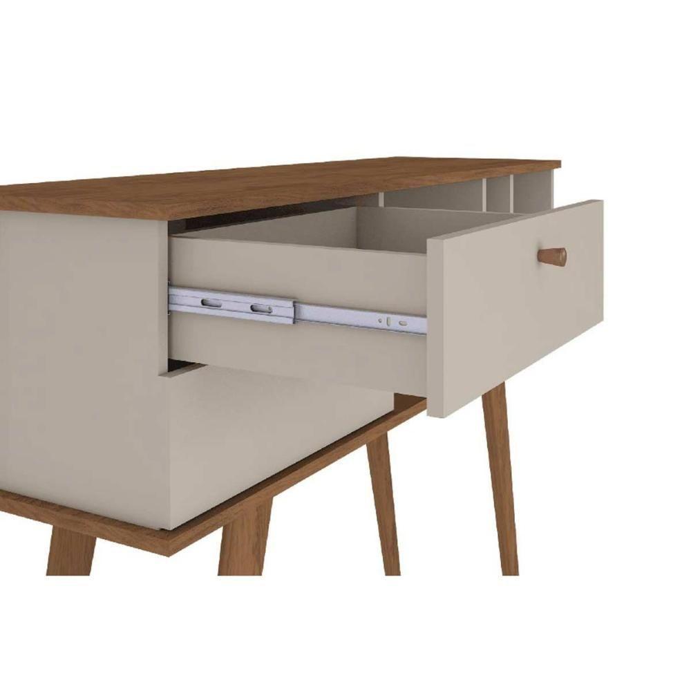 Aparador de Sala Jantar Elis 2 Gavetas 3 Nichos Savana c/ Off White - Cimol - 4