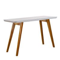 Aparador Slim Com Tampo De Vidro E Madeira Maciça Moveis Mix Mel/off-white - 5