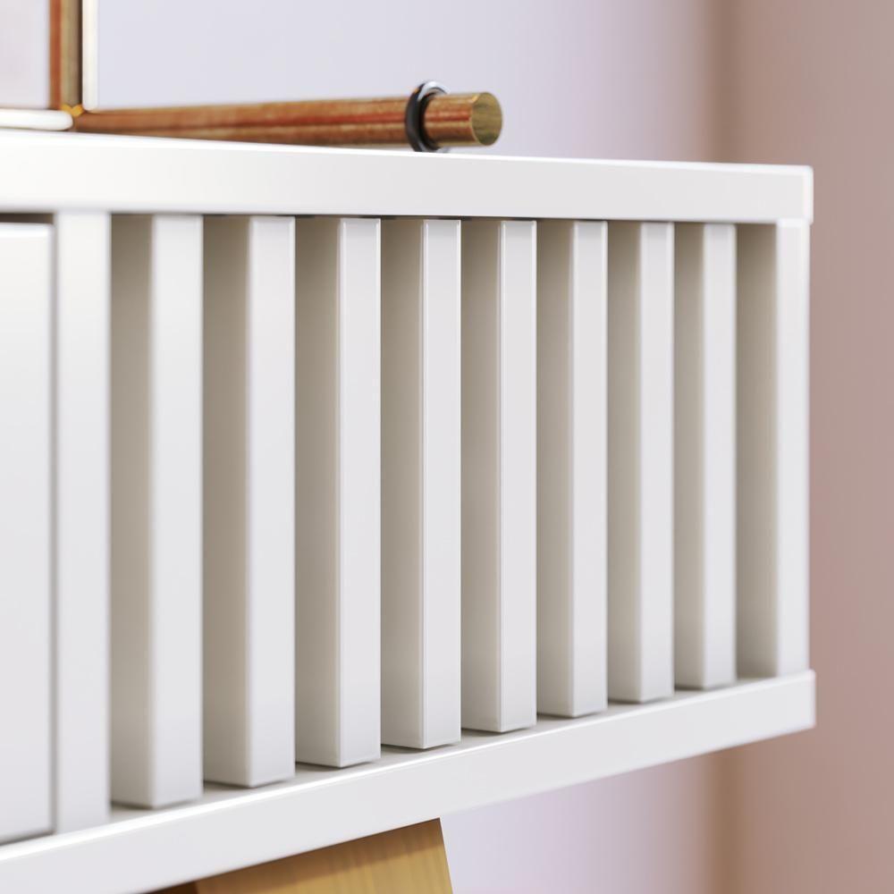 Kit Aparador Com Mesa De Centro 1 Gaveta Freijó Off White - 2