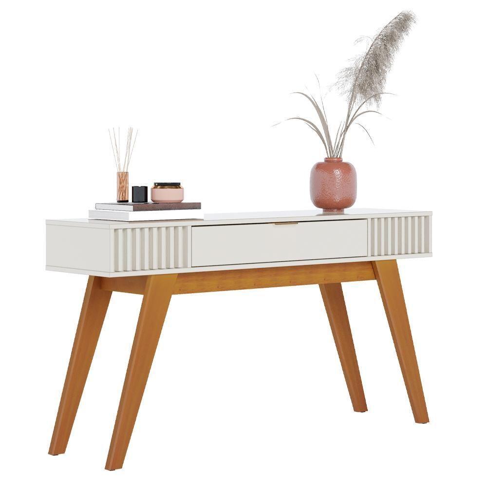 Kit Aparador Com Mesa De Centro 1 Gaveta Freijó Off White - 10