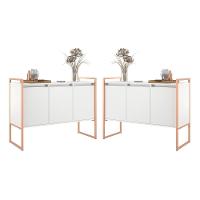 Armario Industrial 3 Portas Branco Cobre Conjunto 2 Peças - 1