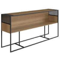 Aparador Industrial York Artesano 160 Cm (Largura) Em Mdp Hanover Com Nicho Aço Preto - 1