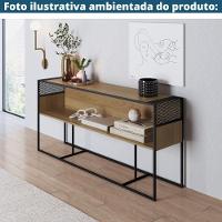 Aparador Industrial York Artesano 160 Cm (Largura) Em Mdp Hanover Com Nicho Aço Preto - 3