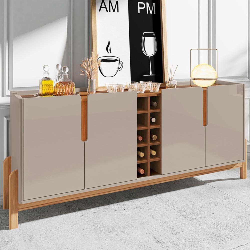Buffet Aparador Com Adega 050520 Off White Cedro - 9