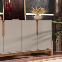 Buffet Aparador 4 Portas 170Cm 050518 Off White Cedro - 5