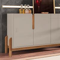Buffet Aparador 4 Portas 170Cm 050518 Off White Cedro - 6