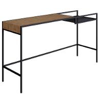 Aparador Dinâmico Industrial York Artesano 140 Cm (Largura) Em Mdp Vermont Com Nicho Aço Preto - 1