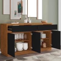 Buffet Para Sala De Jantar Ana N01 Ypê Preto - 3