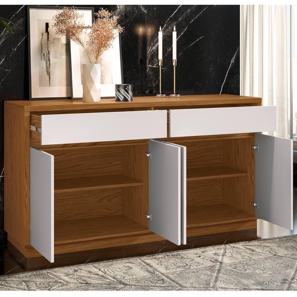 Buffet Para Sala De Jantar Ana N01 Ypê Off White - 3