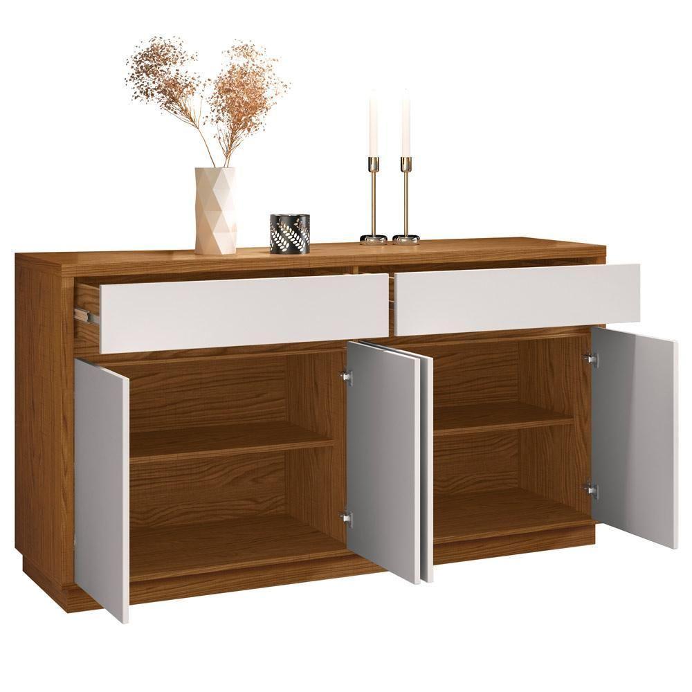 Buffet Para Sala De Jantar Ana N01 Ypê Off White - 4