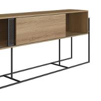 Balcão Buffet Bar Industrial York Artesano 188 Cm (Largura) Em Mdp Hanover Duas Portas Aço Preto - 7