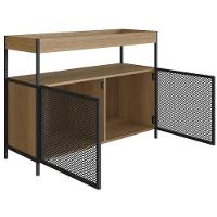 Balcão Buffet Bar Industrial York Artesano 100 Cm (Largura) Em Mdp Hanover Duas Portas Aço Preto - 5