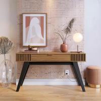 Aparador Para Sala 136 Cm Com Gaveta Riv1525 Noce Milano Clb Noce Milano - 5