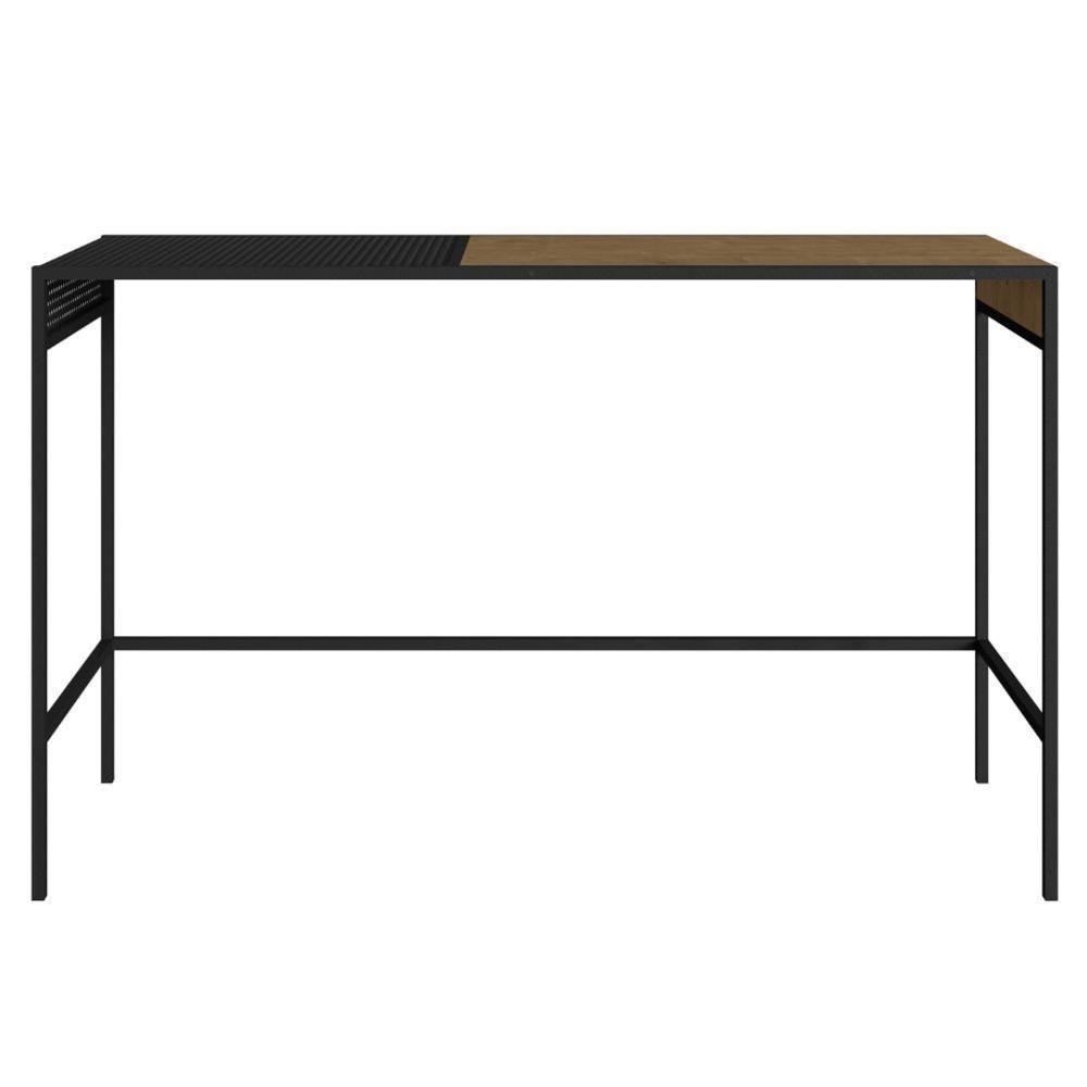 Aparador Dinâmico Industrial York Artesano 120 Cm (Largura) Em Mdp Hanover Com Nicho Aço Preto - 4