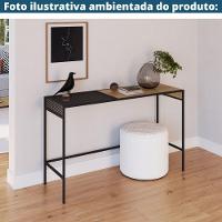 Aparador Dinâmico Industrial York Artesano 120 Cm (Largura) Em Mdp Hanover Com Nicho Aço Preto - 5